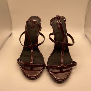 FOREVER21 Burgundy Strap Heels - Women’s Size 7.5